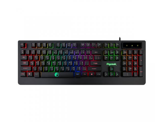 Combo Teclado Mouse Gamer Razeak Retroiluminado RGB Pro RZK-6